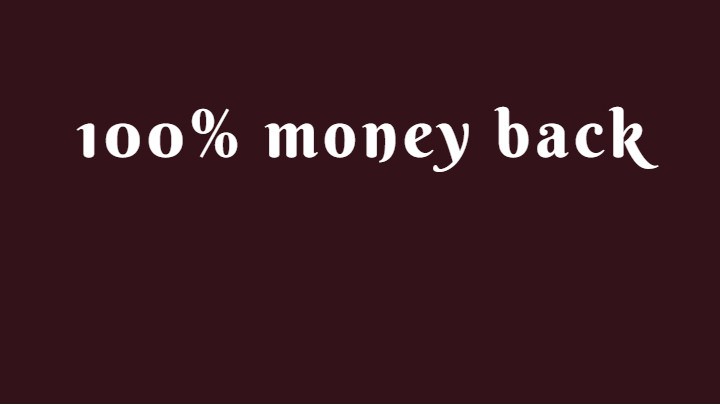 100% money back ncgtailor